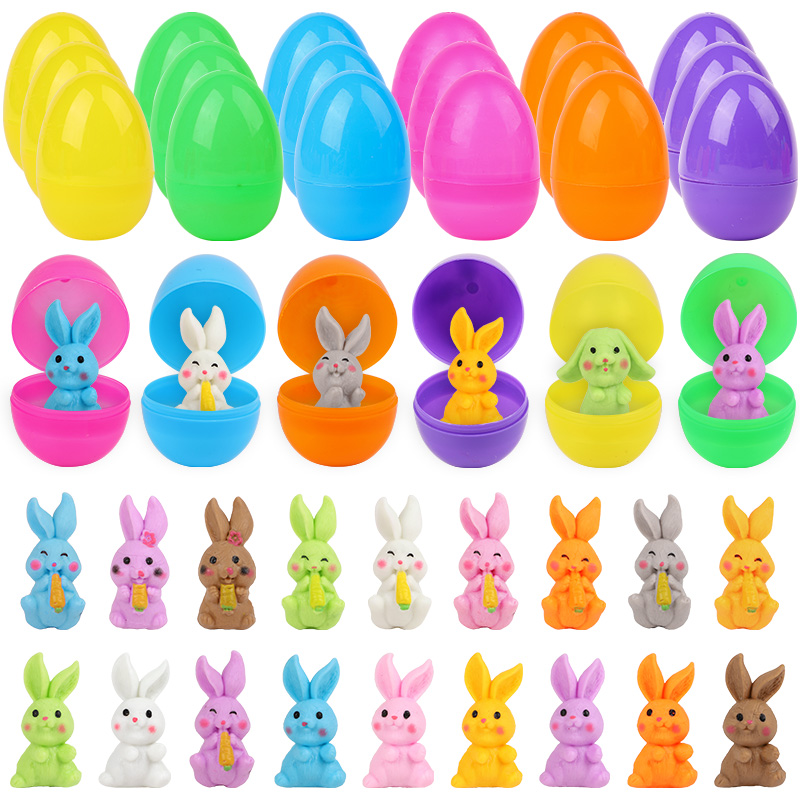 Party Games Easter For Kids - 24 قطعة بيض عيد الفصح مع