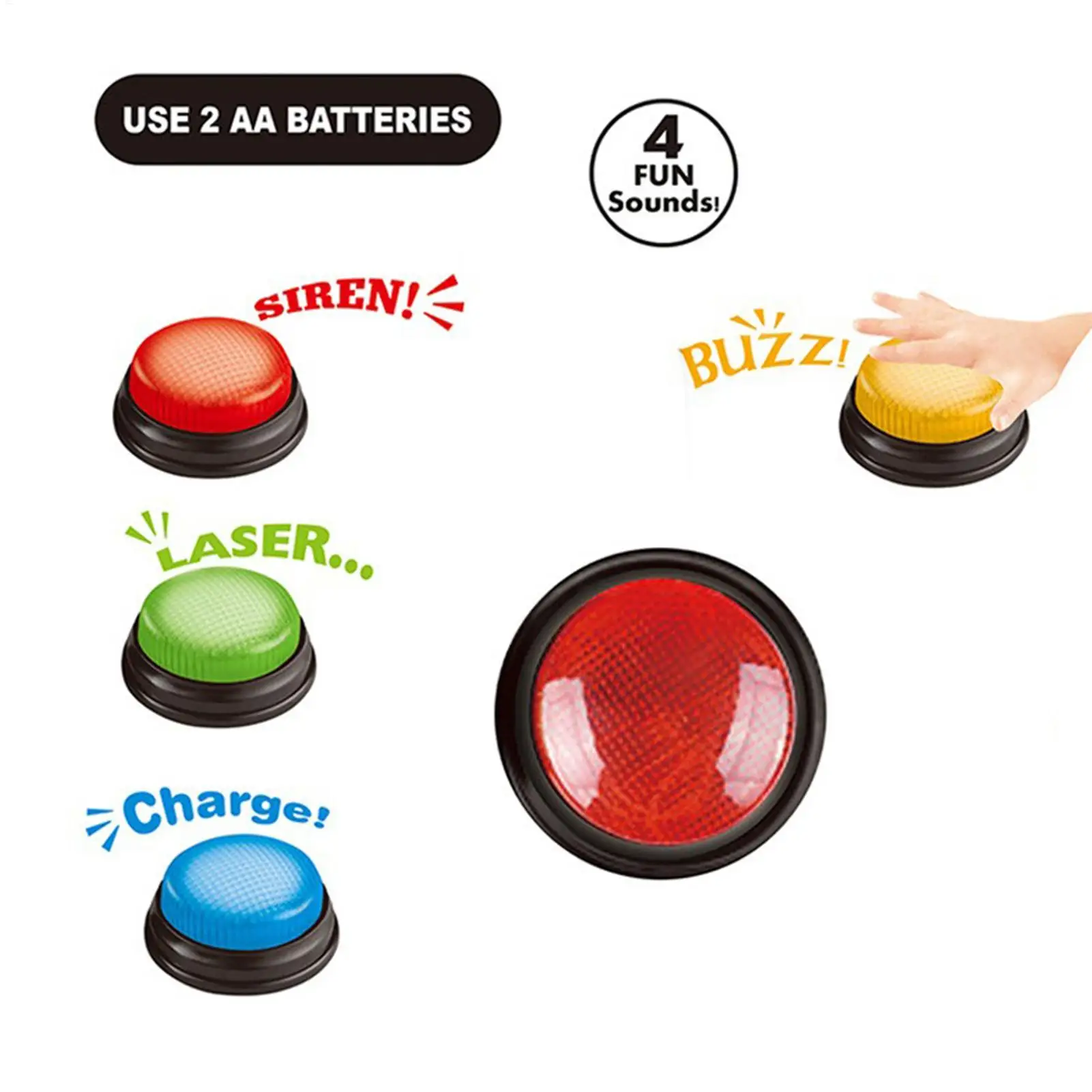 Party Games Easter For Kids - جهاز جرس للألعاب مكون من 4